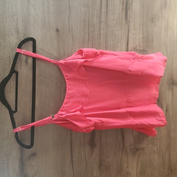 THRDUP- Parker hot pink silk ruffle tank - Picture 8 of 8